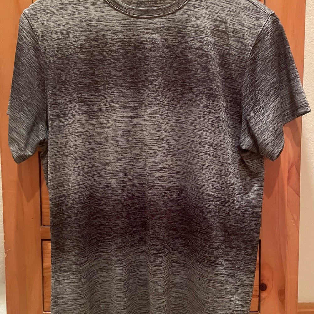 Men's Performance Heathered Gray Crew Neck Dri-Fit Shirt - Reebok